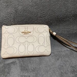 Coach Leather Wristlet